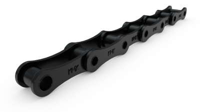 Роликовая длиннозвенная цепь с двойным шагом